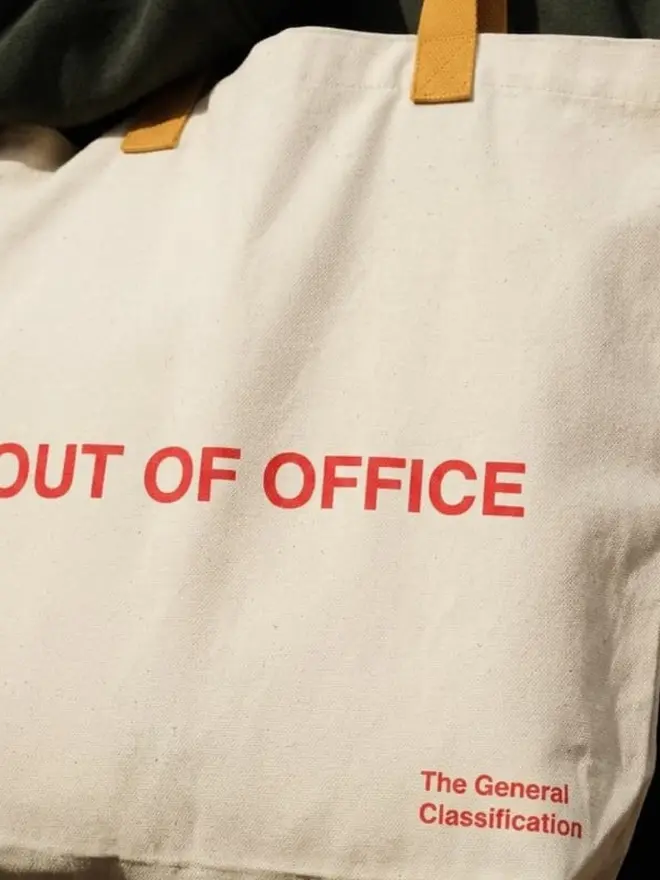 Out Of Office Tote Bag, against a white background. 
