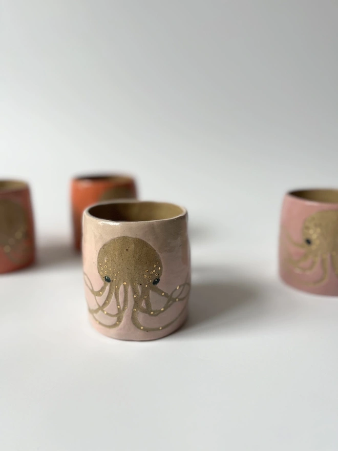 Delicate Pink Octo-Mug 