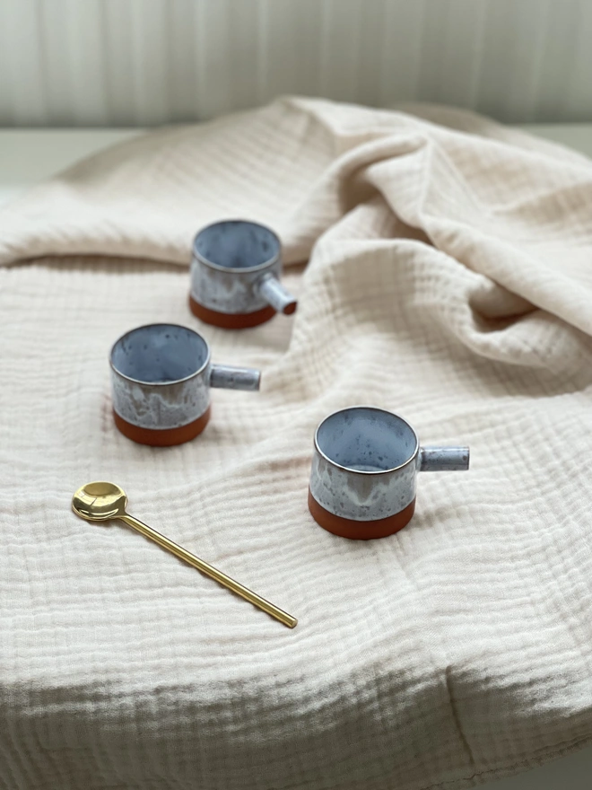 Blue Speckled Espresso Cup 