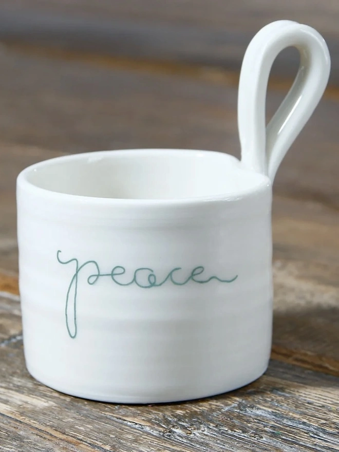 'Peace' Candle Holder