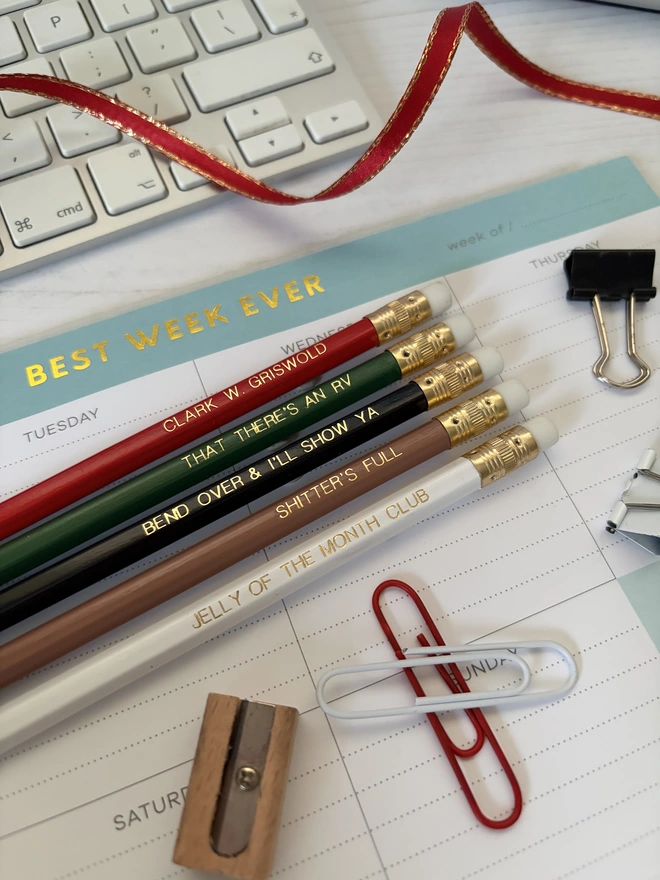 National Lampoon's Christmas Vacation HB Pencils (Set of 5 HB Pencils)