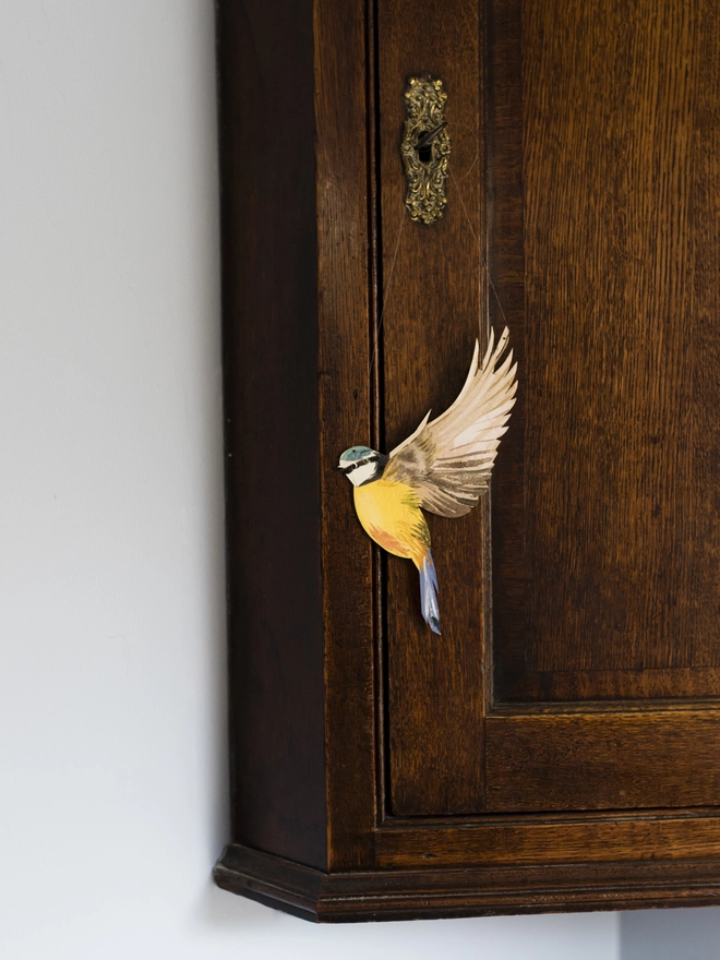 Blue Tit Decorative Hanging Bird Art