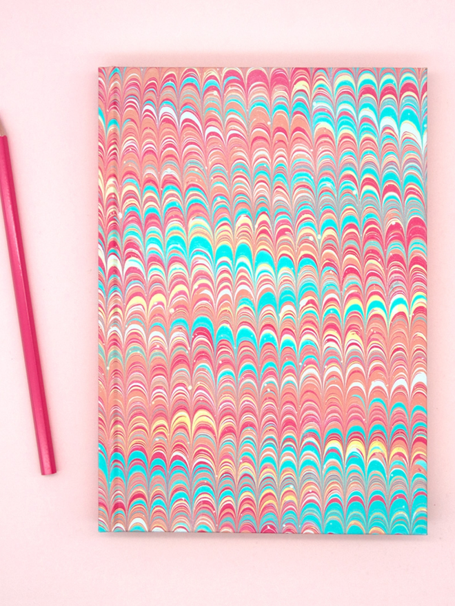 Marbled Journal - Pastels Colour