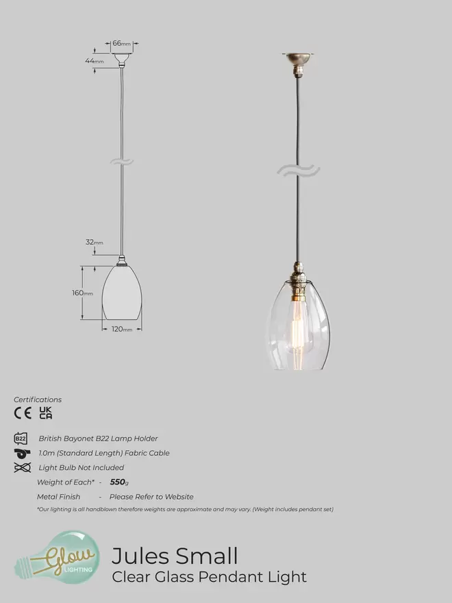 Jules Small Specification Sheet