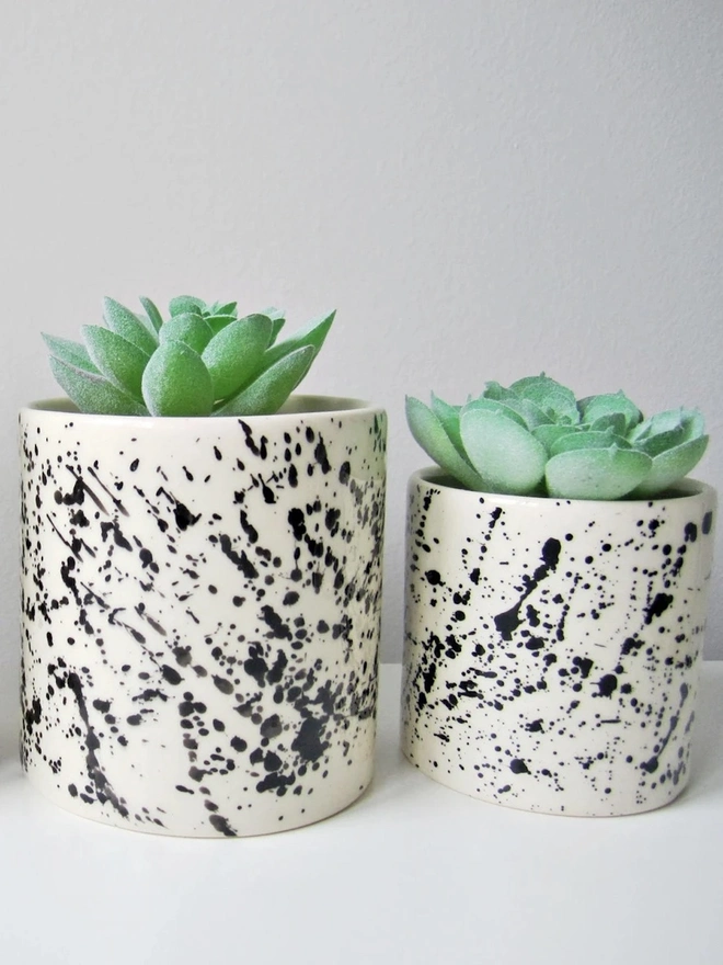 Set of 3 Splatter Plant Pots