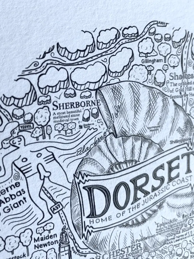 Dorset greetings card