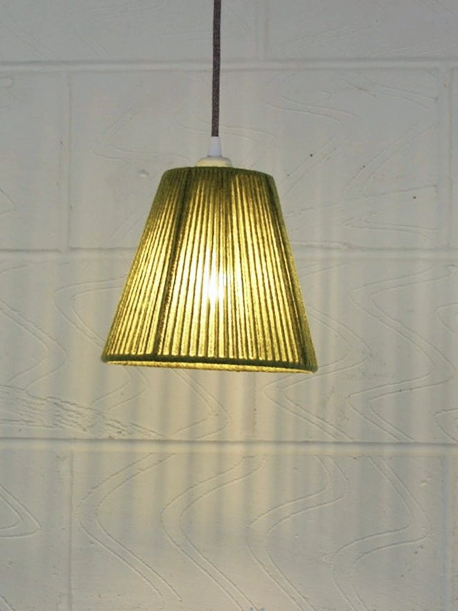 Small Cone Lampshade Calypso Green