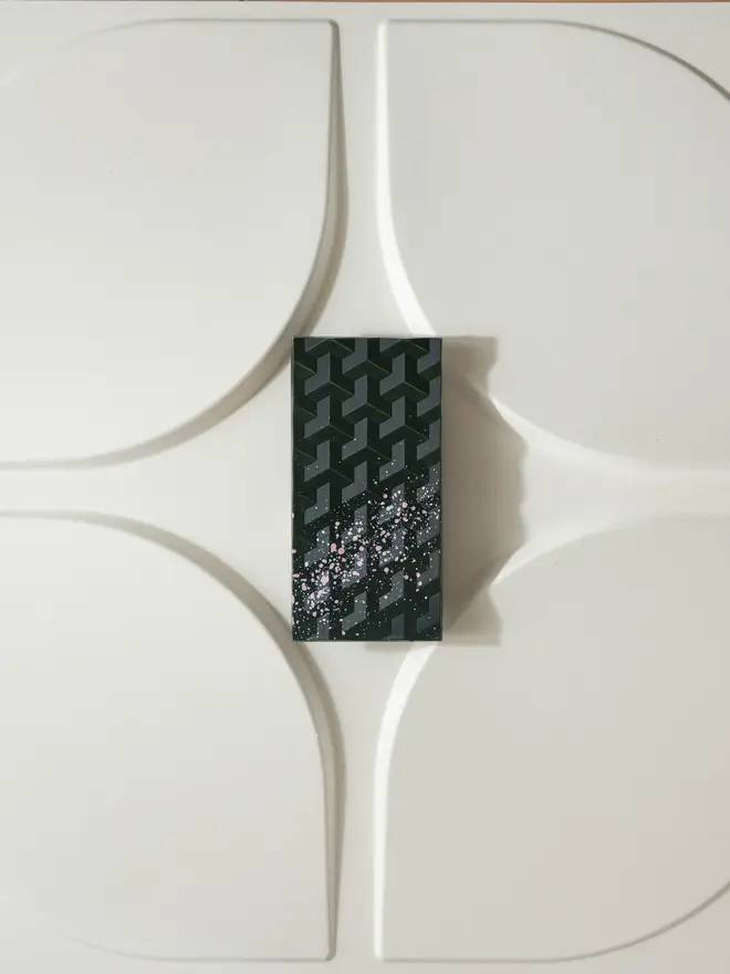 rose geranium green chocolate bar