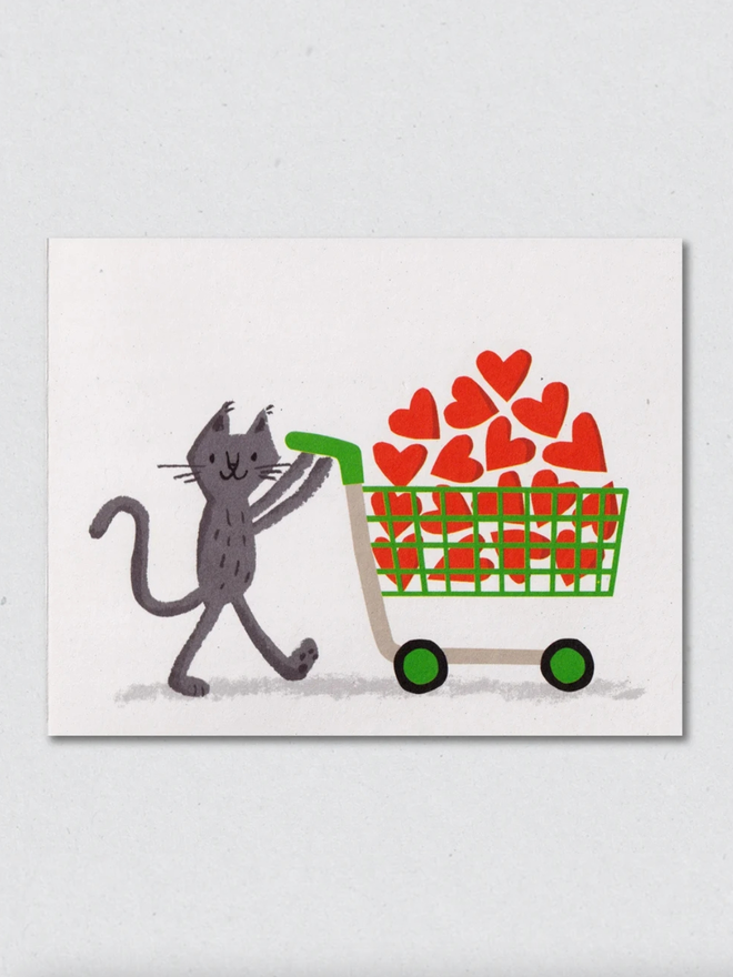 Heart shopping cards