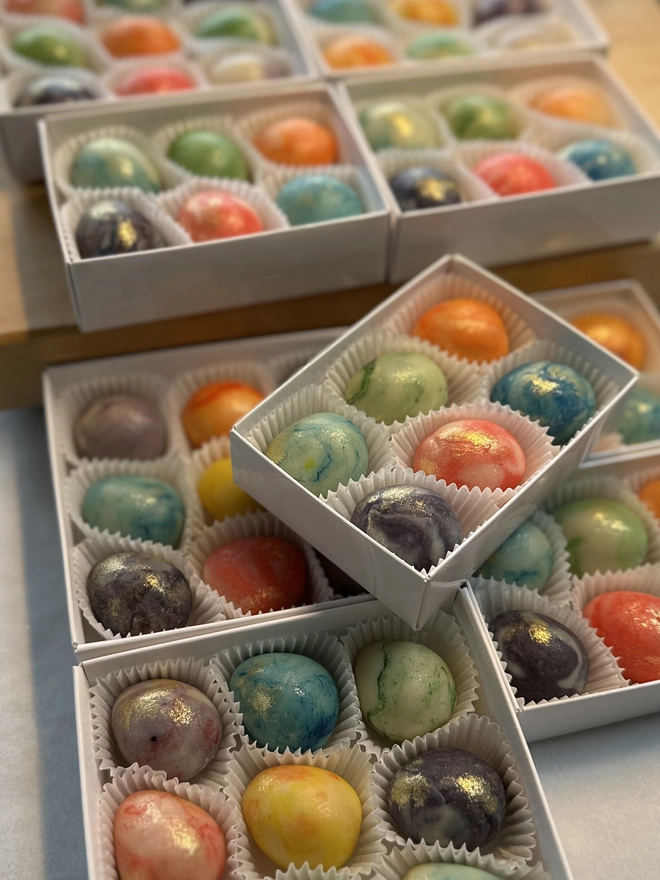 marzipan Easter eggs