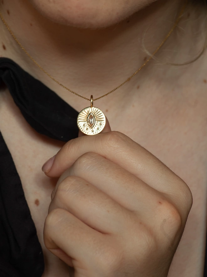 Gold Eclipse Necklace