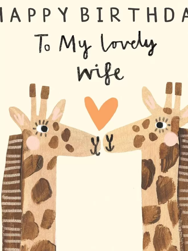 Happy Birthday to my wife card