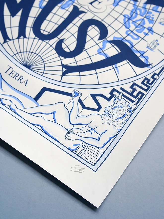 Fail We May Sail We Must map atlas print