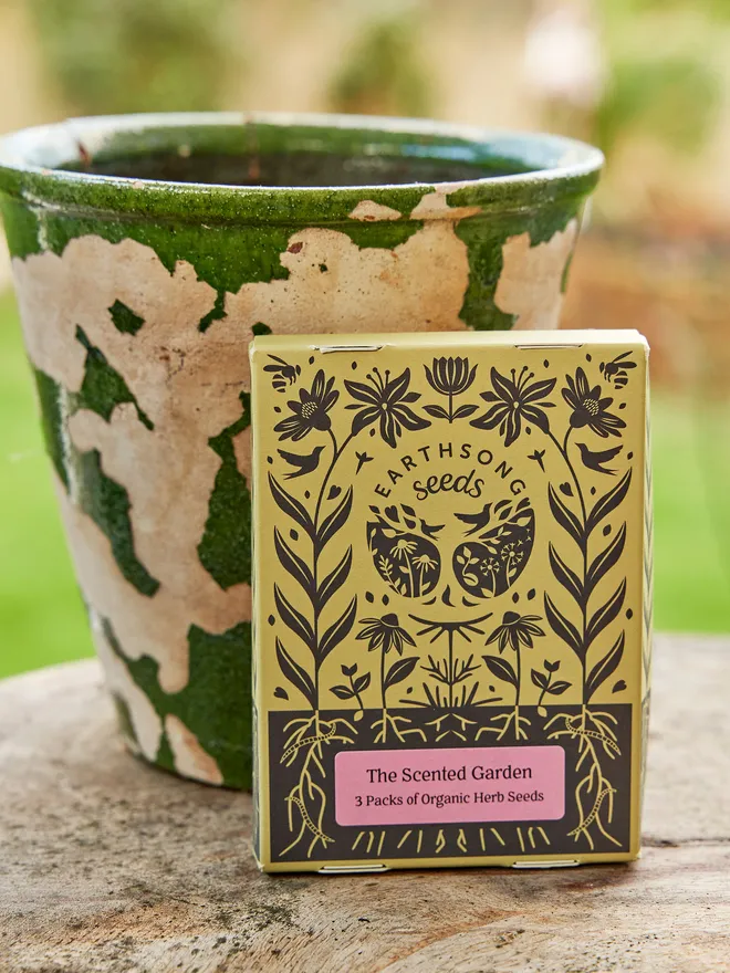 The scented garden seed packet