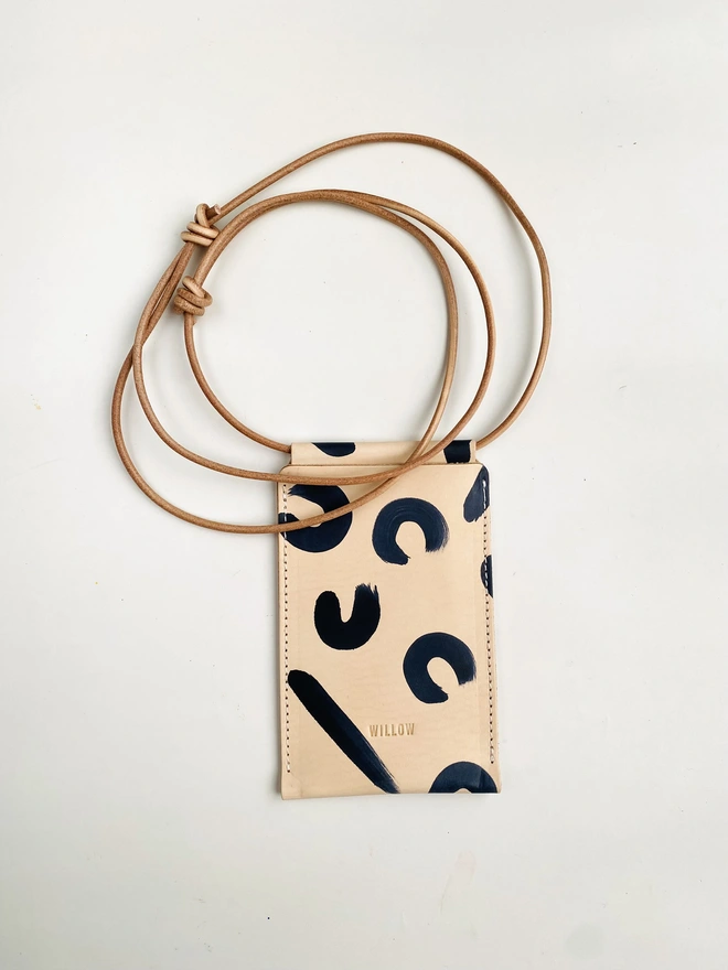 Leopard print phone bag