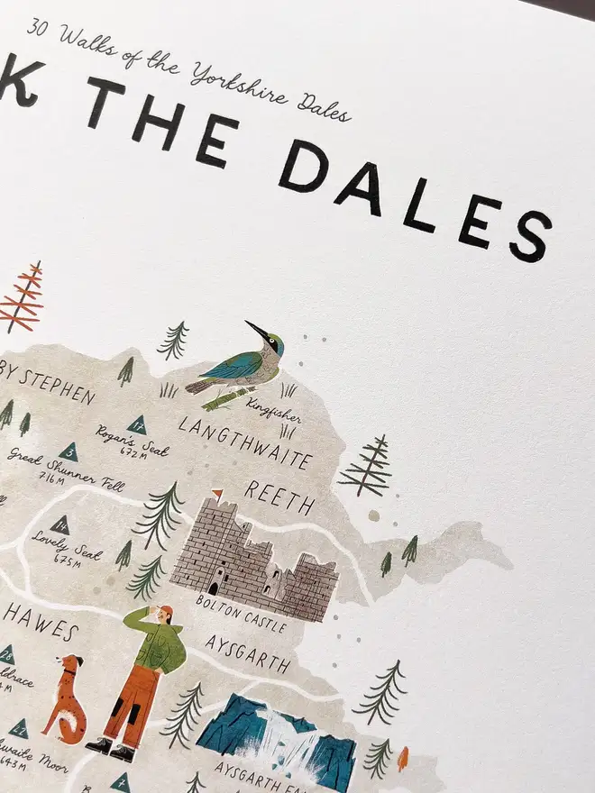 walk the yorkshire dales map checklist