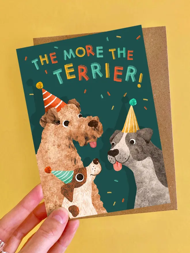 more the terrier birthday card