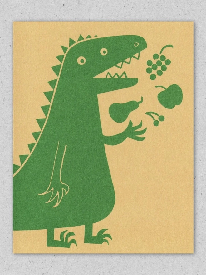 Vegesaurus Friendship Card