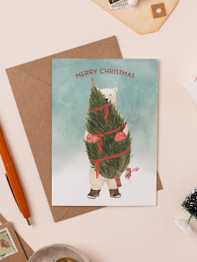 Tree Haul Christmas Card