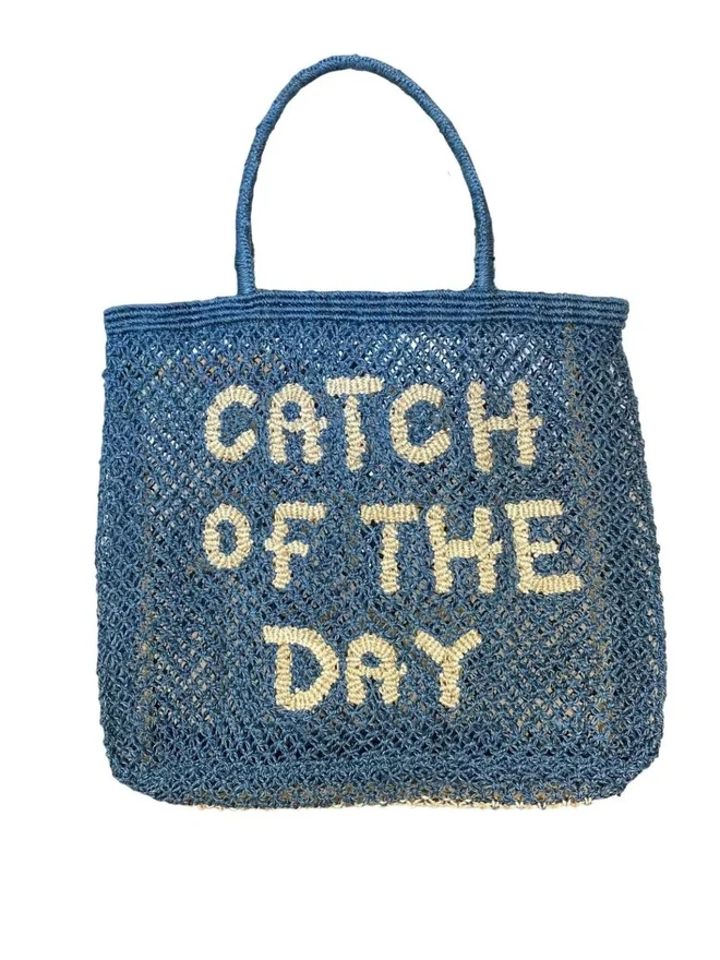 Catch Of The Day Jute Tote Bag