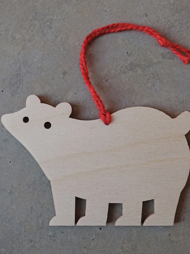 Polar Bear Bauble Christmas Decoration