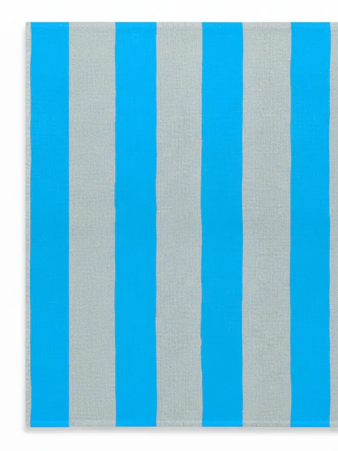 Hand-Painted Stripe print sustainable Linen Table Runner