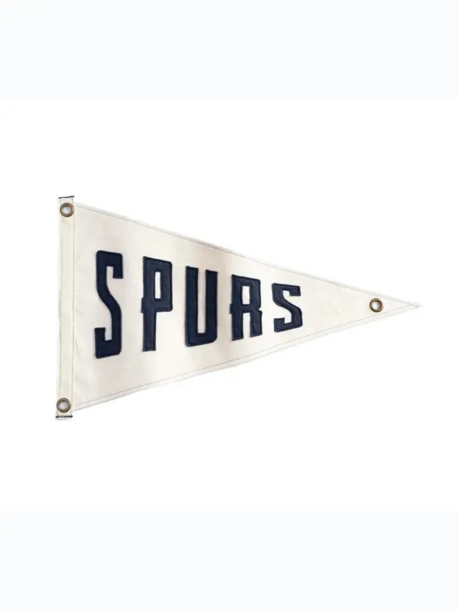 'Spurs' Retro Style Football Pennant Flag