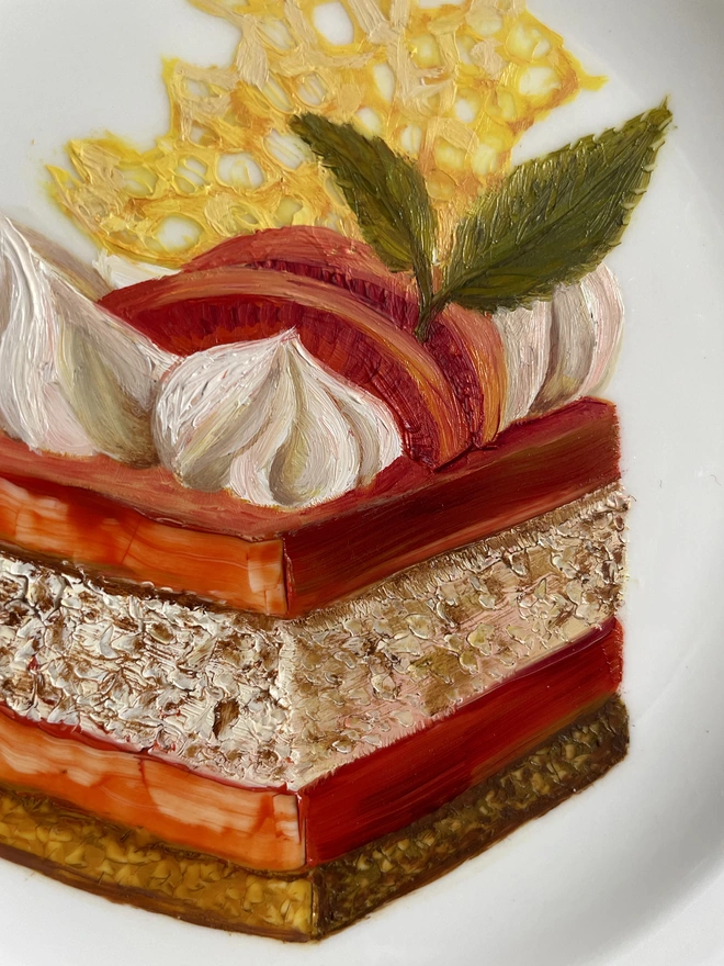detail of gateau painting