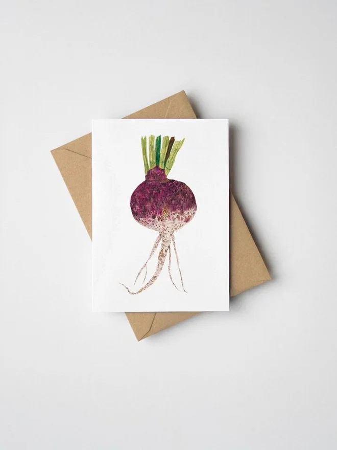 Mini Rutabaga Turnip Greeting Card