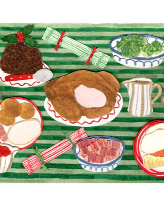 Christmas Lunch Greetings Card