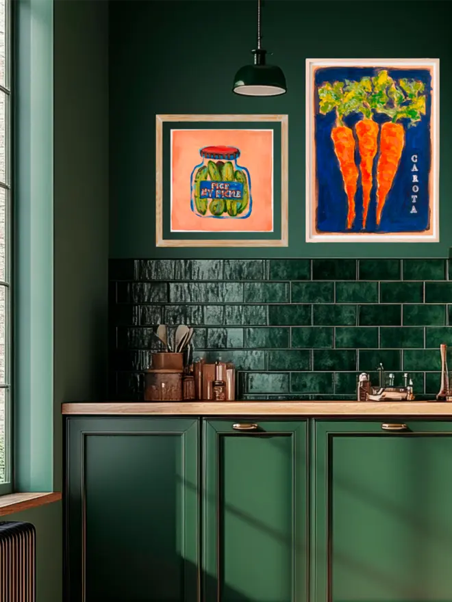 Mara Wanda prints kitchen