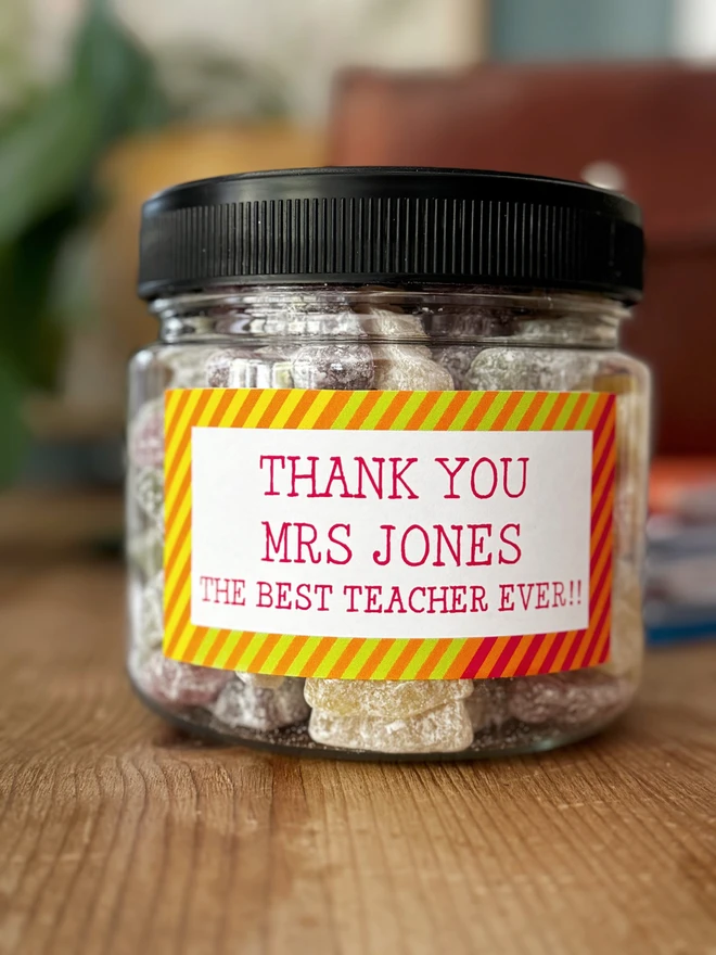 Thank You Teacher Sweets Candyhouse Personnalise