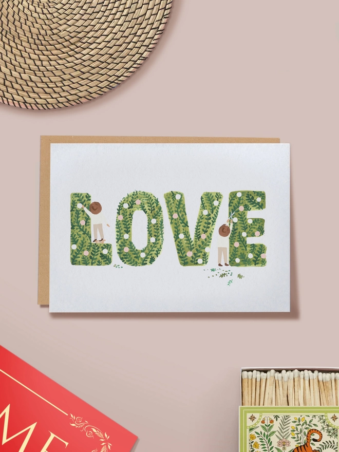 Topiary Love Card