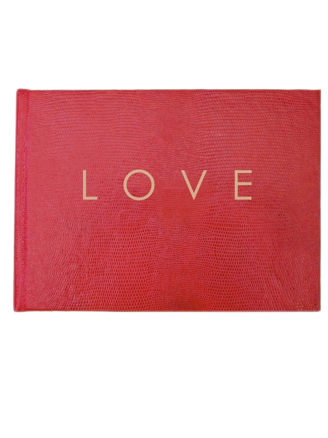 Love leather guestbook