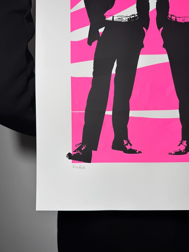 Disco Cats_Large Screen Printed Poster_Holly and Co_Hand signed