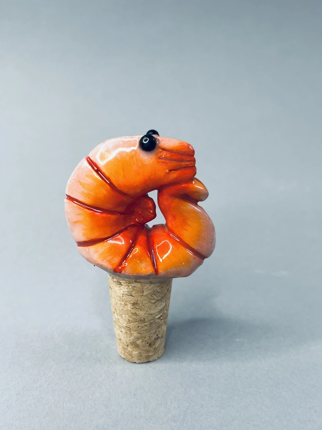 Prawn Bottle Stopper