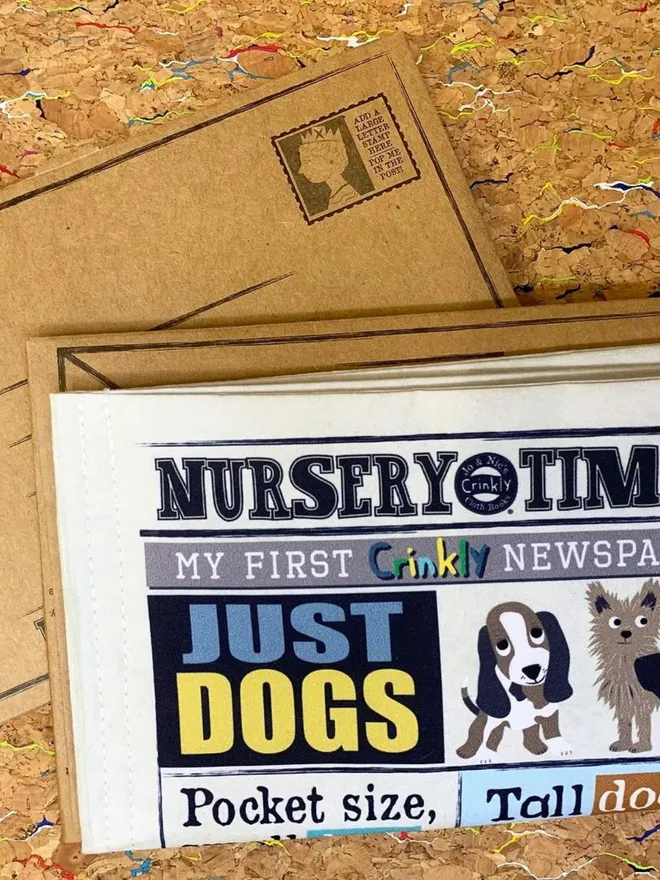 Just Dogs Crinkly Cloth Newspaper