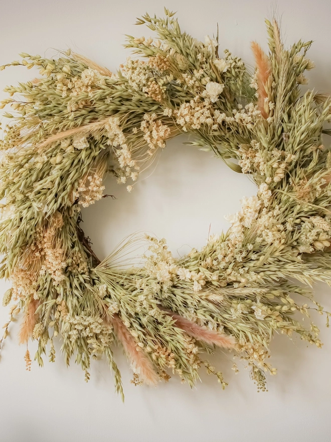 'Merino' Everlasting Dried Wreath 