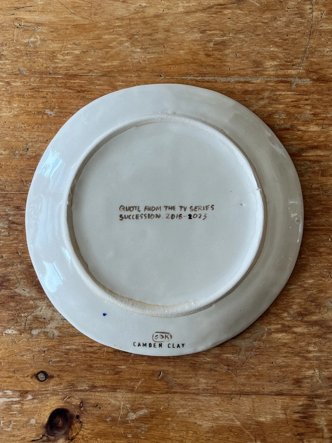 Succession – 'You Can't Make a Tomlette' Plate