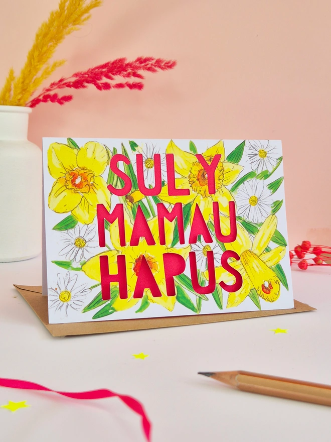welsh mothers day card