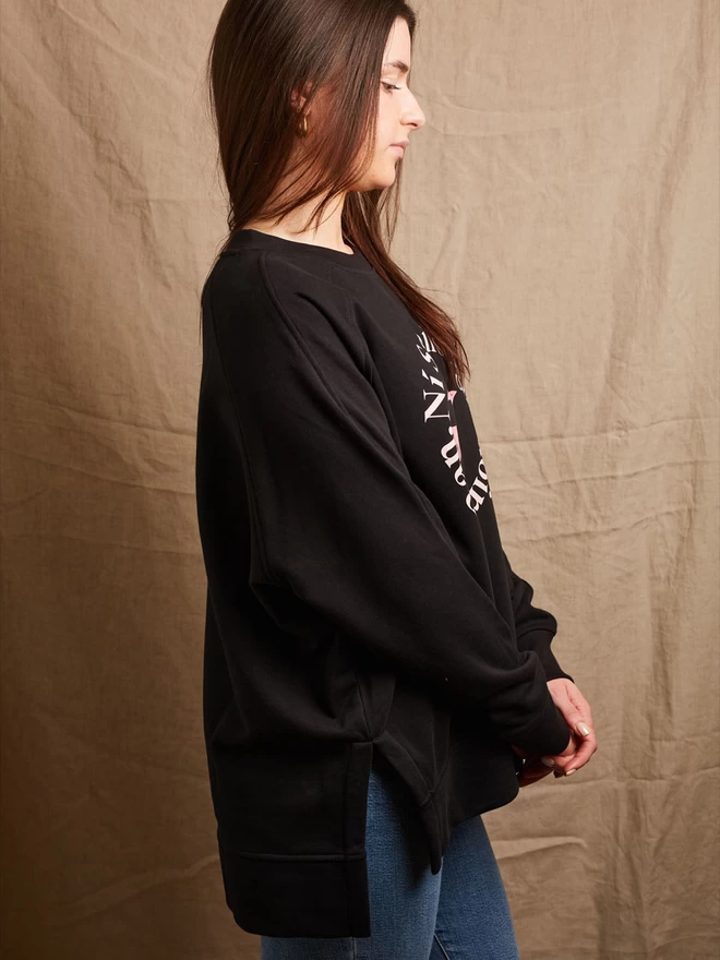 Ní Saoirse go Saoirse na mBan Black Sweatshirt Holly & Co
