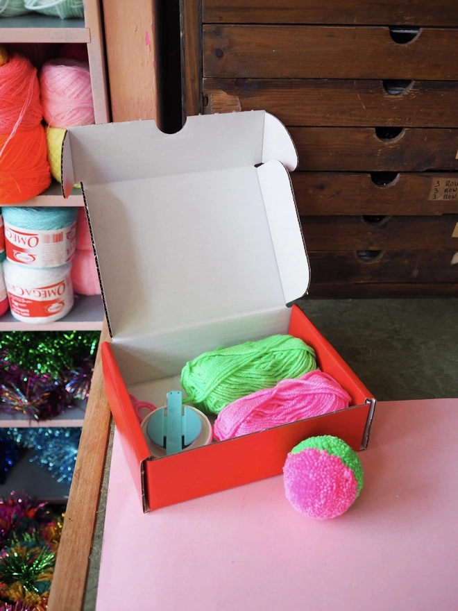 First Pom Pom DIY Kit
