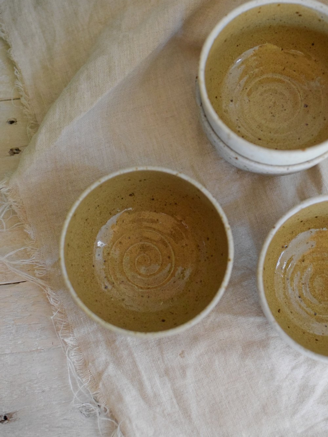 stoneware snack bowl