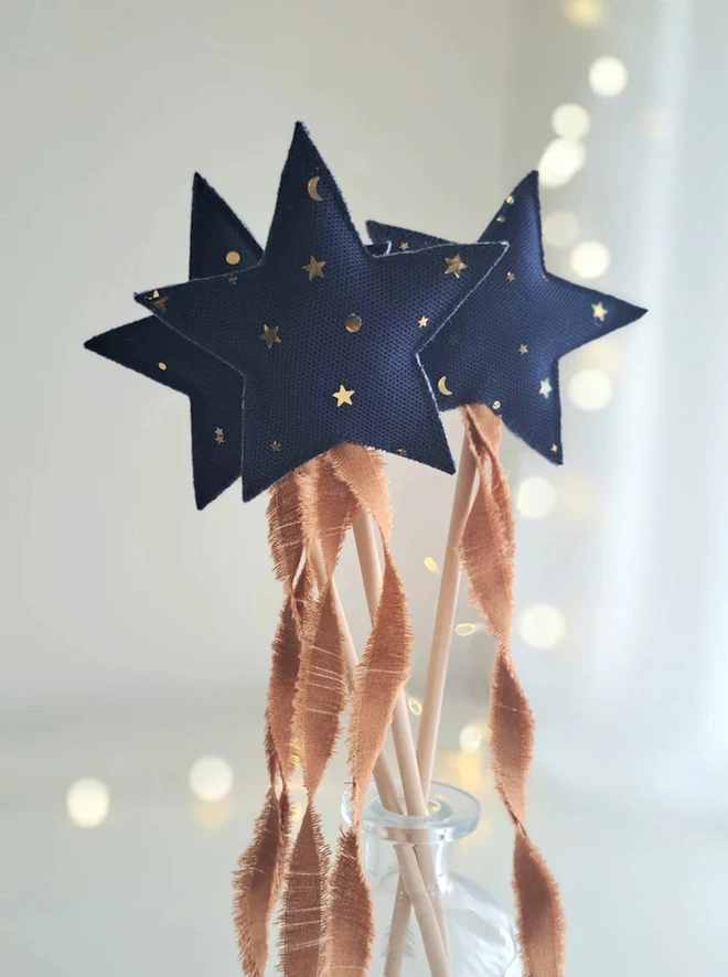 Midnight Collection  Linen Wizard Cape, Hat & Wand