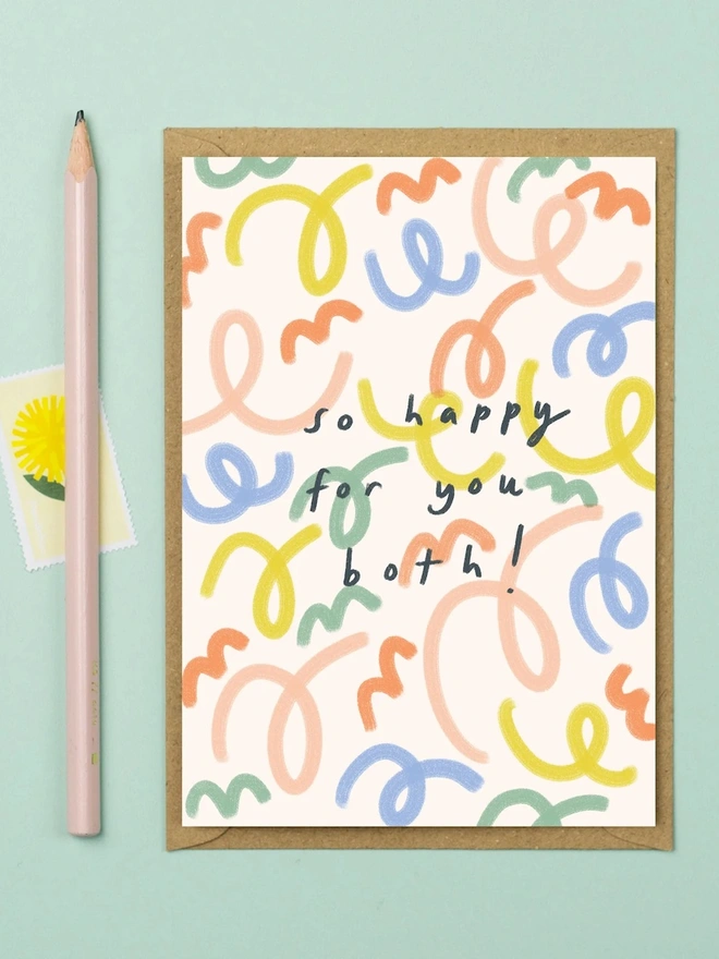 'So Happy For You Both' Greeting Card