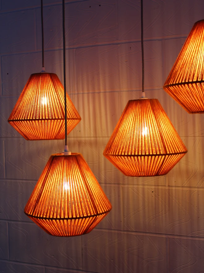 XS Geometric Pendant lampshades