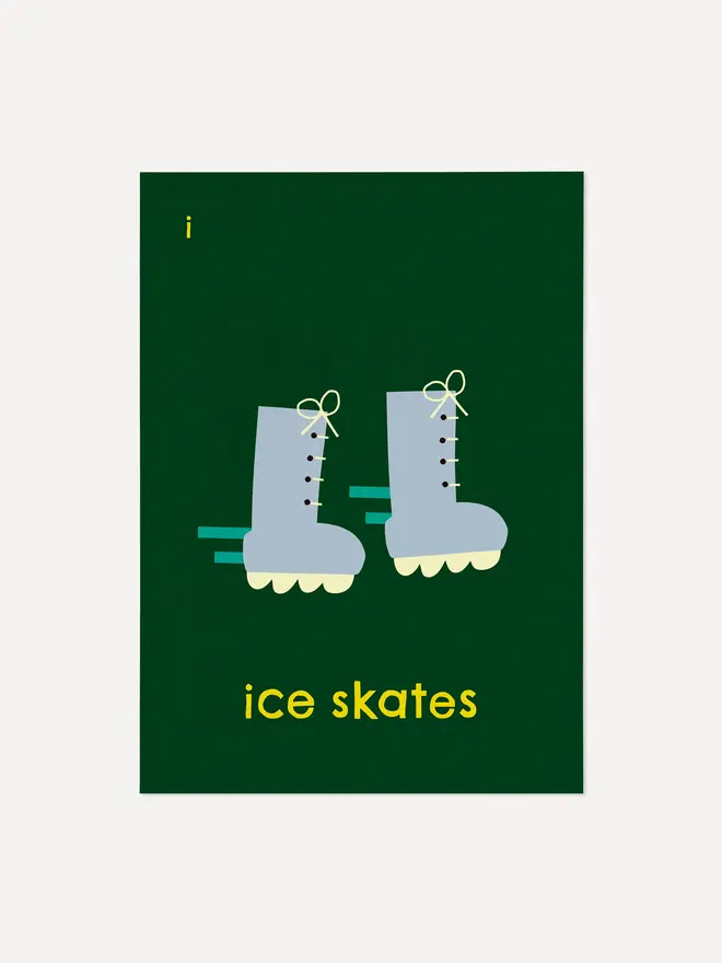 'Ice Skates' Print