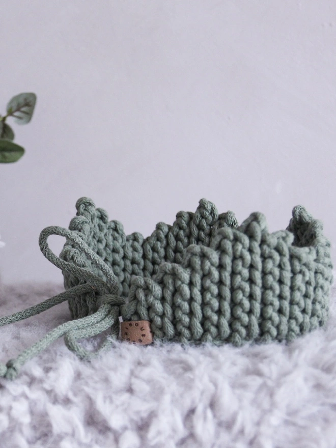 sage crochet cotton crown zuri house