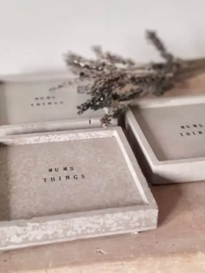 Handmade Concrete Personalised Storage Dish