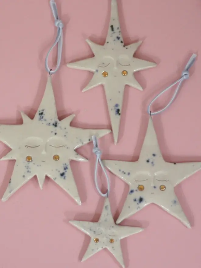 Ceramic Star Decorations